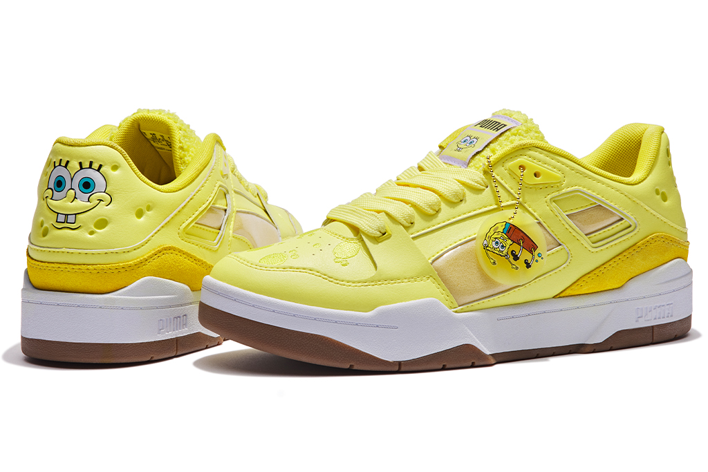 Puma, SpongeBob, Nickelodeon, cartoons, collaborations, collaboration, sneakers, slides, athleisure