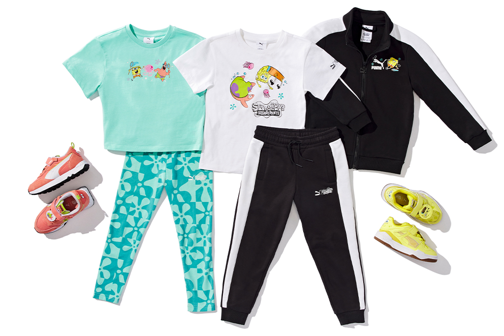 Puma, SpongeBob, Nickelodeon, cartoons, collaborations, collaboration, sneakers, slides, athleisure