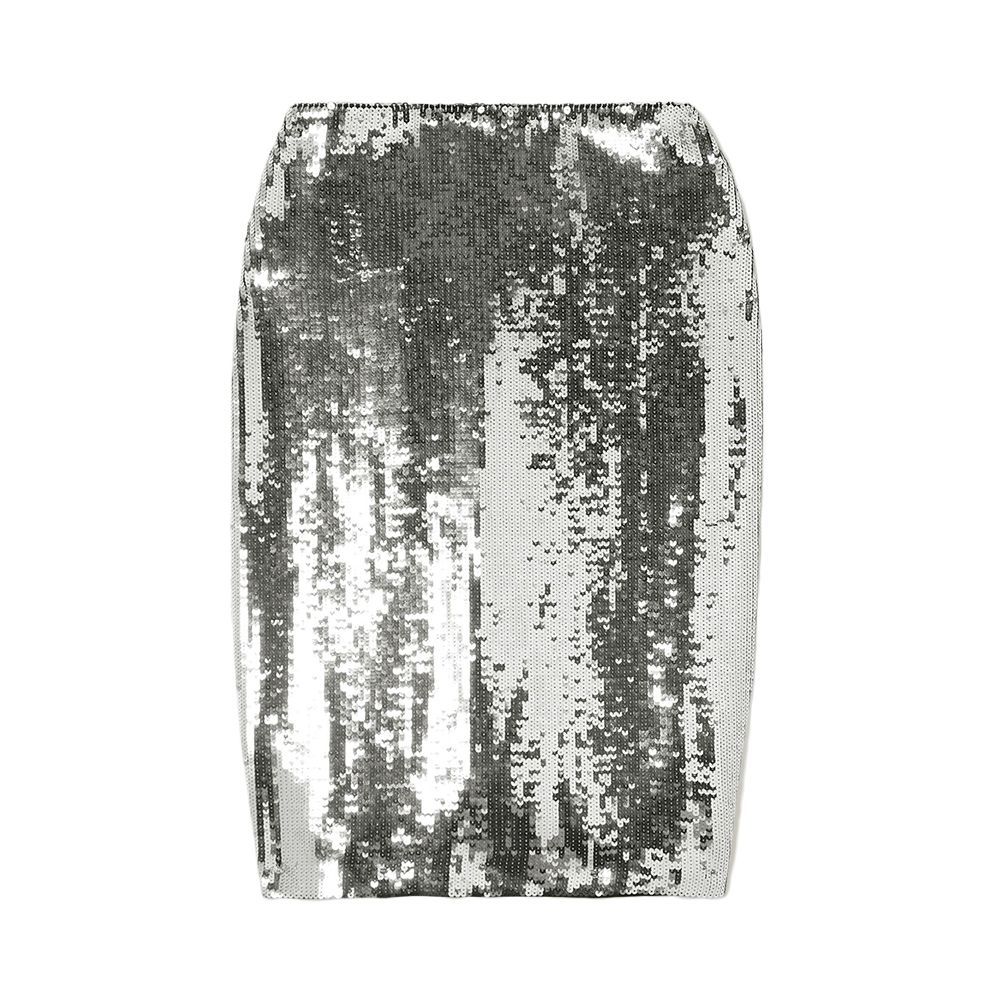 Bonne Sequined Jersey Skirt