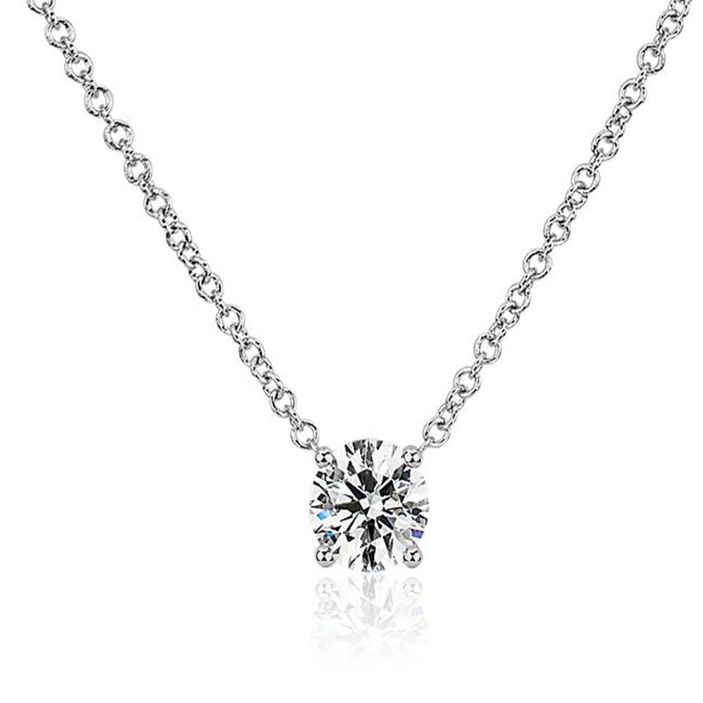 Lab Grown Diamond Floating Solitaire Pendant