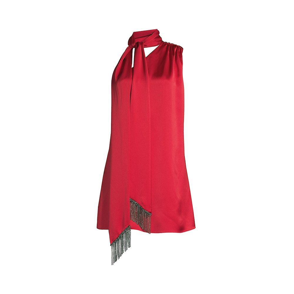 Giza Satin Scarf Cocktail Dress