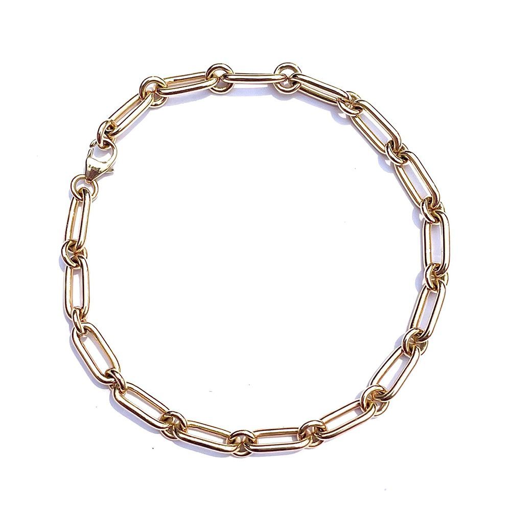 14K Gold Oscar Chain Bracelet