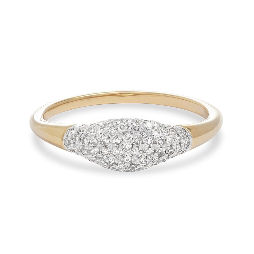 Sparkle Mini Signet Ring