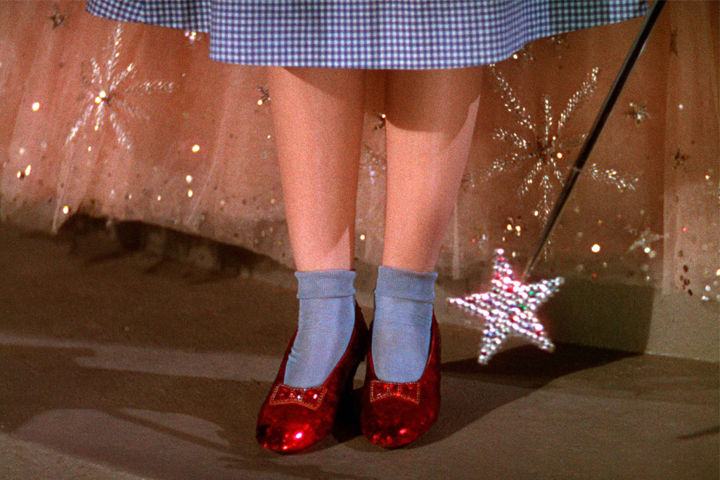 Wizard of Oz Dorothy's ruby slippers