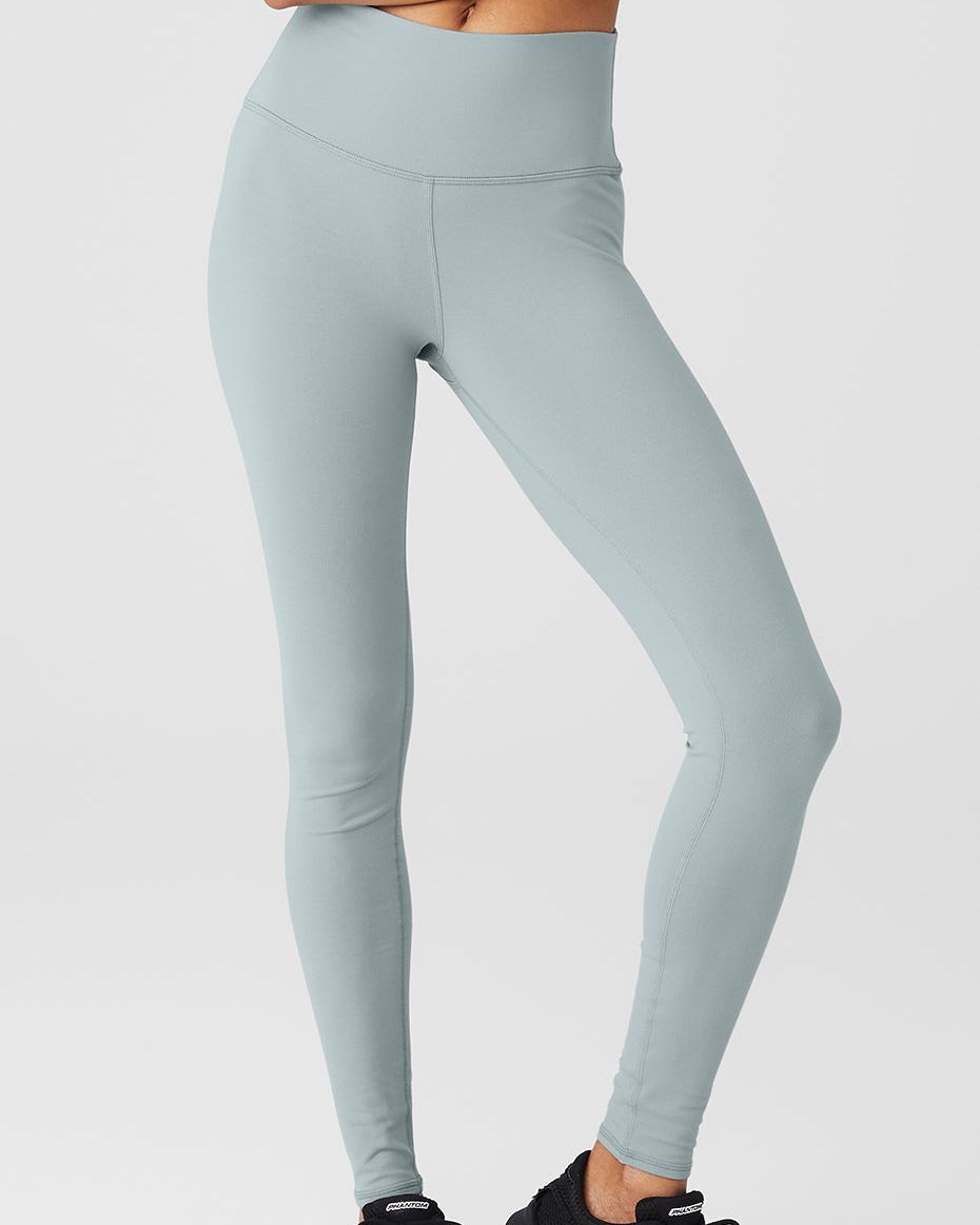 Cosmic Grey High-Waist Airbrush Leggings