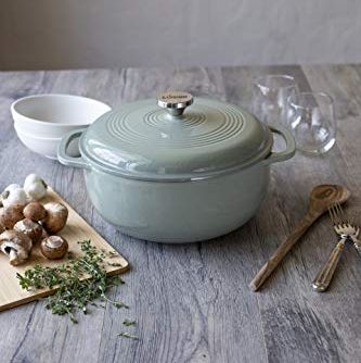 Cast Iron Enameled Dutch Oven, 6 Qt