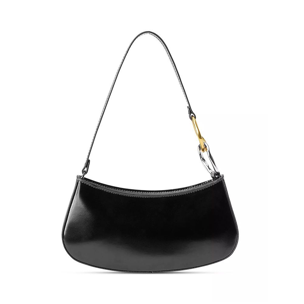 Ollie Zip Leather Shoulder Bag