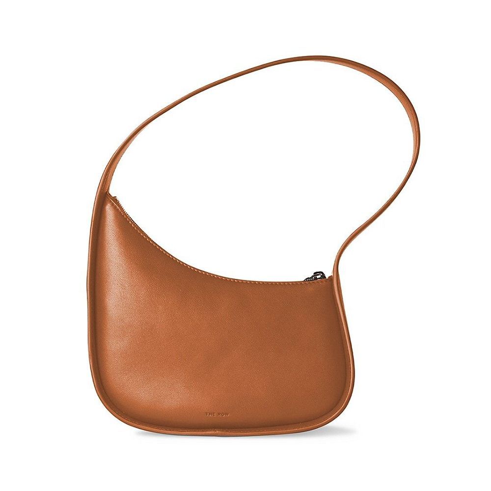 Half Moon Leather Shoulder Bag