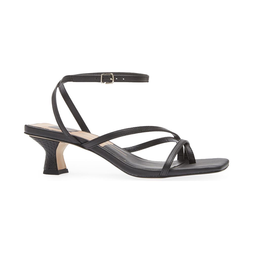 Baylor Square Toe Block Heel Thong Sandals