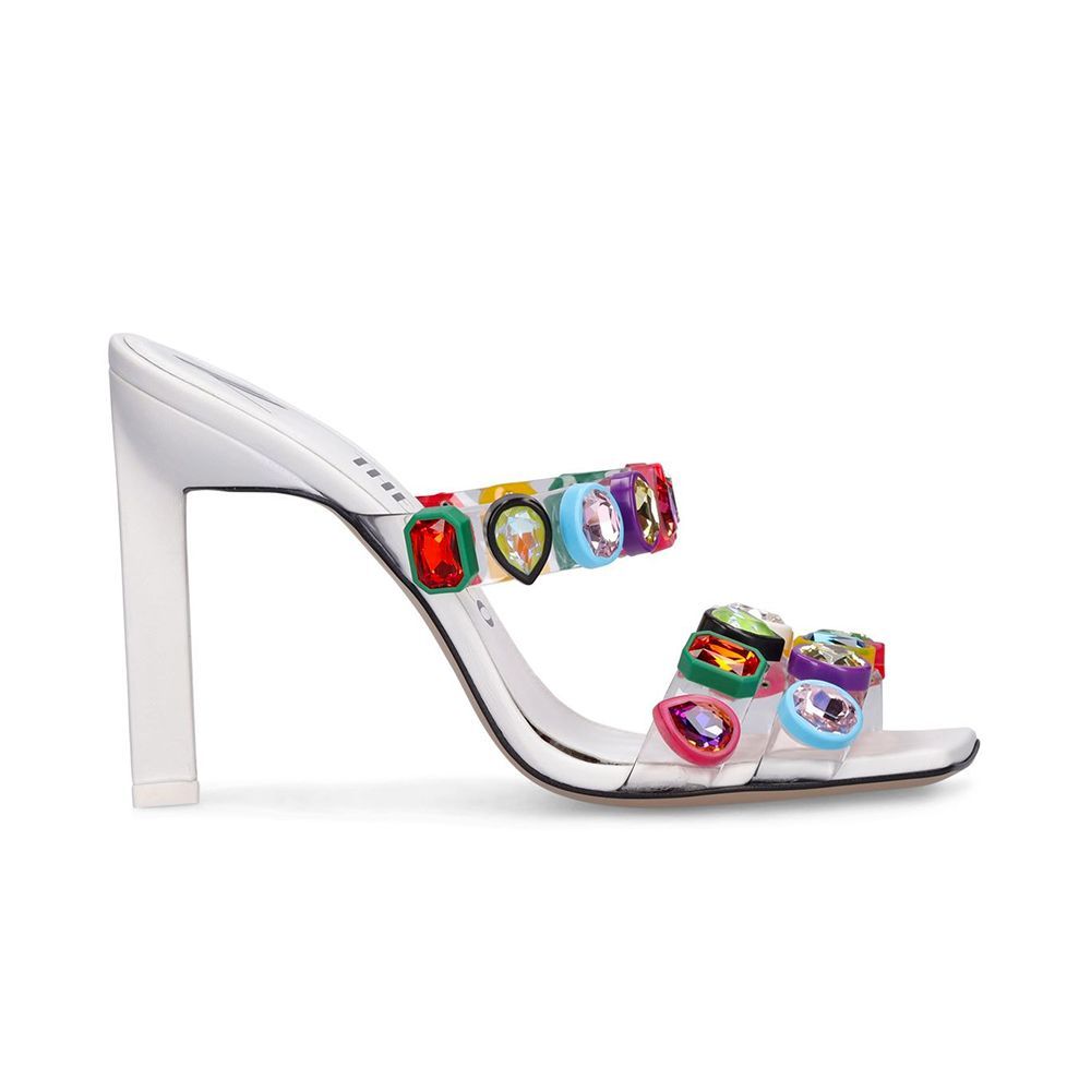 Nanci Embellished PVC Mules