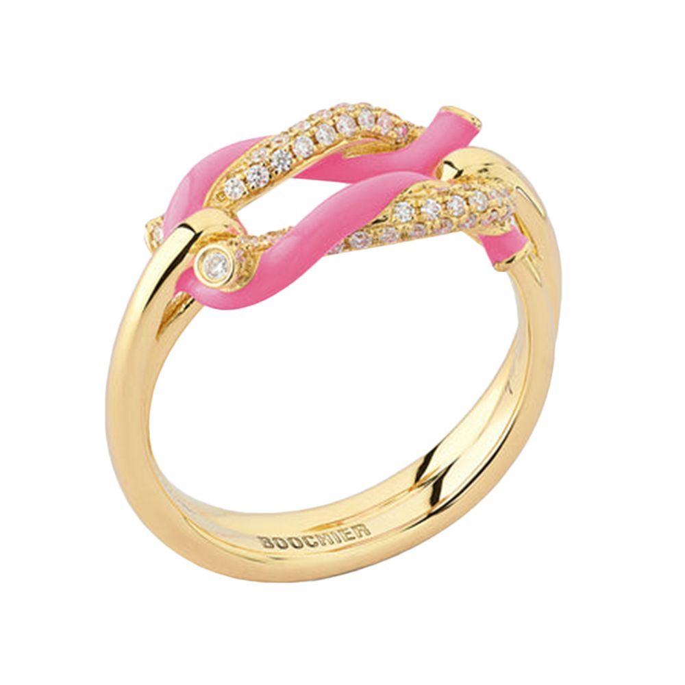 Hot Pink Fruit Hoops Buckle Ring