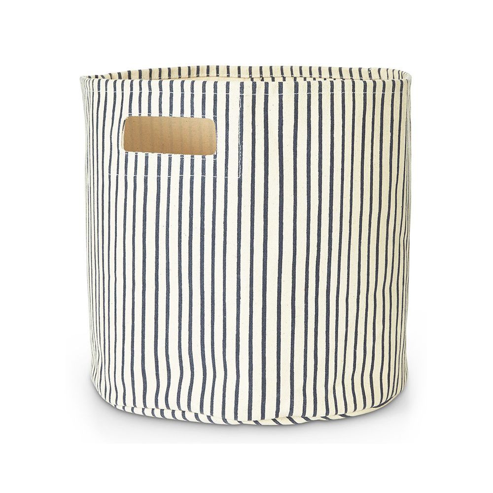 Stripes Away Canvas Bin