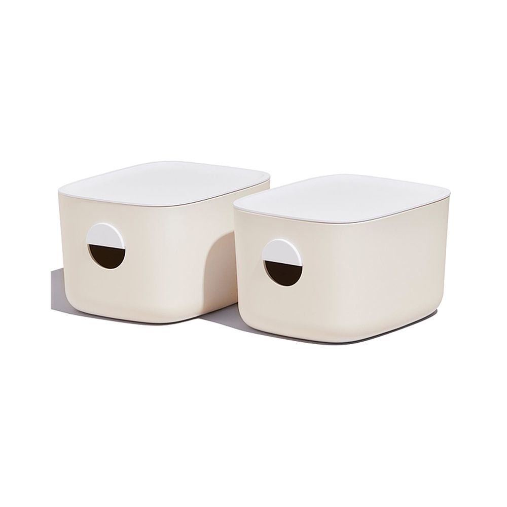 Medium Bins with Lids (Set of 2)