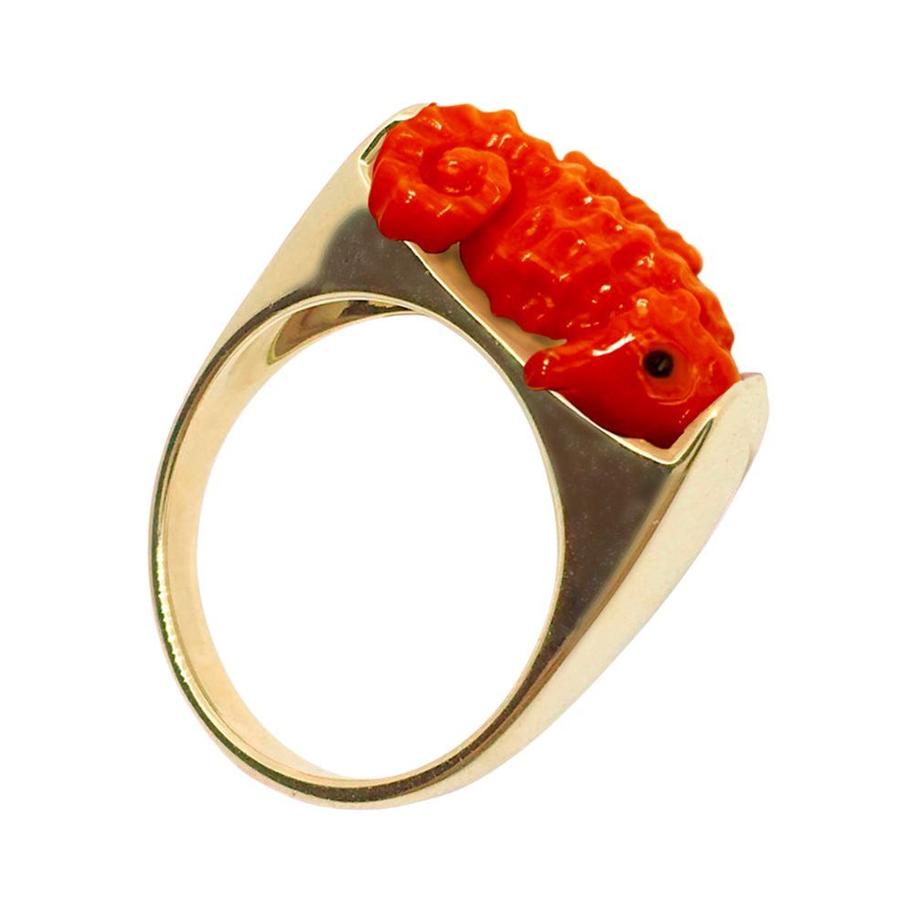 Caballito De Mar Red Ring