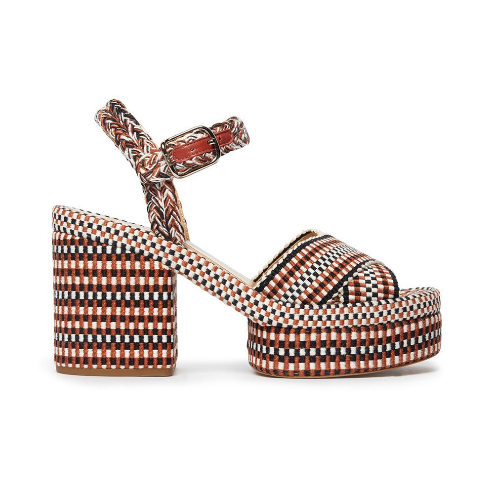 Odina Braided Cotton Platform Sandals